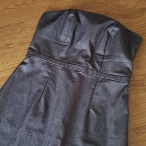 Strapless Denim Dress